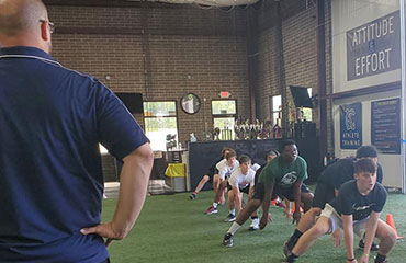 Our Elite Sports Performance Speed and Agility 3.0 Class Group Class is for athletes going into High School or older in the Greater Kansas City Missouri Metro Area as we have athletes attend from North Kansas City, Kansas City, Smithville, Platte City, Blue Springs, Lee's Summit Richmond, Basehor, Overland Park, and St. Joseph. This class is tailored for athletes needing to perform at a maximum level for high school sports. This is a sports performance class and we will work on foot speed, power and explosion drills, core and stability utilizing weights as well. We use a variety of equipment that most athletes don't normally have access too.  This is a high tempo class so be prepared to sweat and get better.