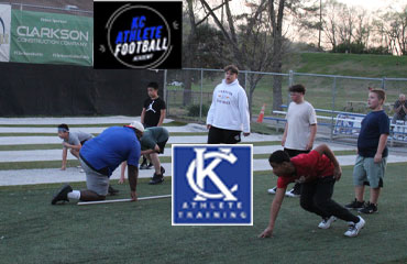 Defensive Line Football Training part of the Kansas City Athlete Training Football Acadmey focuses on the techniques needed to play an interior and edge rusher defensive line position such as tackle or nose or defensive end on the football field. We work every class on an athlete's stance then progress to gap alignment and using hands to strike the offensive player.  This class is highly recommended for any youth and/or middle school player looking to be successful playing defensive line.
